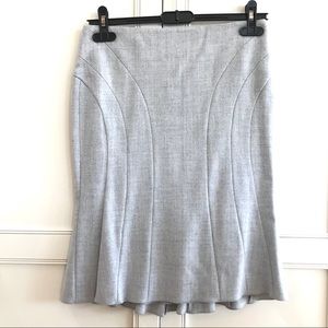 BCBG MAXAZRIA Grey Wool Pencil Skirt